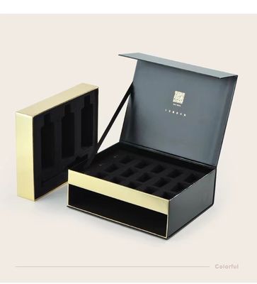 Sliding Cosmetic Skincare Packaging Makeup Boxes Case With EVA