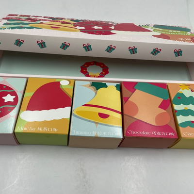 New Christmas Design Folding Paper Gift Boxes  Packaging Set Of Cheese
