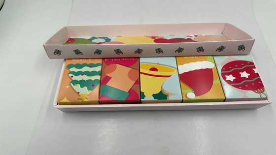 New Christmas Design Folding Paper Gift Boxes  Packaging Set Of Cheese
