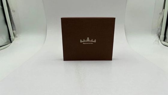 Small Matt Brown Lip And Base Jewellery Presentation Box Custom Logo