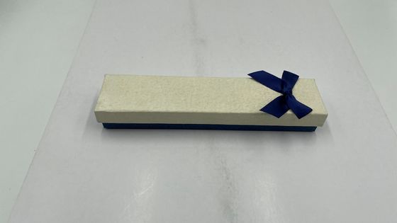 Matt Blue Luxury Jewelry Packaging With Butterfly Silk Lip And Base Gift Box