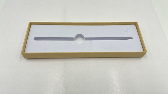 Paper Pen Gift Box Custom Logo Long Narrow Kraft Paperboard With White EVA Insert