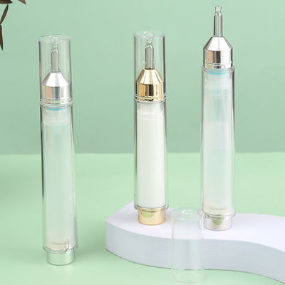 Plastic Syringe Airless Bottle 10ml 15ml Empty Airless Cosmetic Serum Pump Dispenser