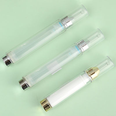 Plastic Syringe Airless Bottle 10ml 15ml Empty Airless Cosmetic Serum Pump Dispenser
