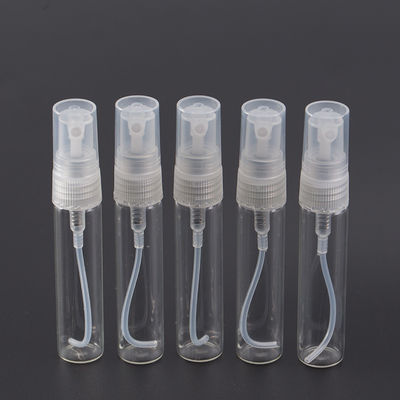 2ml 3ml 5ml 10ml Mini Small Empty Clear Glass Perfume Bottles with Luxury Round Pen Spray Design and Screen Printing Logo
