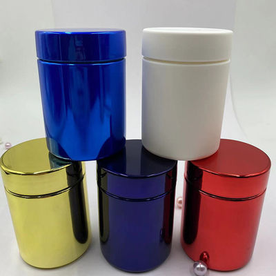 HDPE Body PP Cap Sports Nutrition Pharmaceutical Healthcare Vitamin Supplement Bottles with White Soft Touch Process Jar