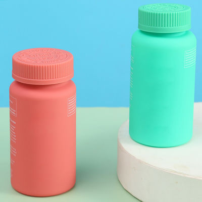 Screen Printing Empty 75cc 80cc 100cc 150cc 175cc Medicine Bottle PET Soft Touch Matte Plastic Pill Bottle with CRCcap