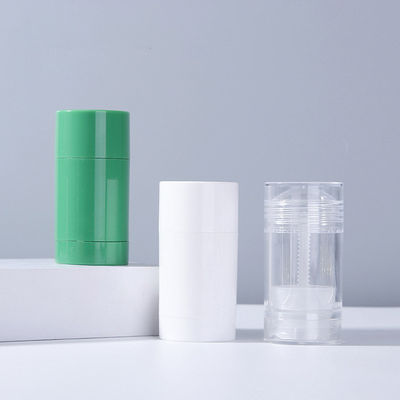 AS Base Material 15g 75g Empty Portable Body Fragrance Green Soft Touch Process Deodorant Antiperspirant Stick Packaging