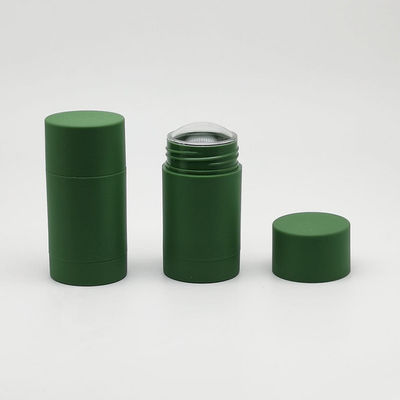 AS Base Material 15g 75g Empty Portable Body Fragrance Green Soft Touch Process Deodorant Antiperspirant Stick Packaging