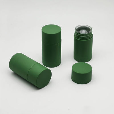 AS Base Material 15g 75g Empty Portable Body Fragrance Green Soft Touch Process Deodorant Antiperspirant Stick Packaging