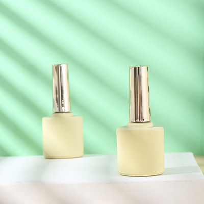 Customized Logo Glass Collar Golden Oval UV Gel Nail Remover Bottles with Luxury Unique Empty Design 8ml 10ml 12ml 15ml