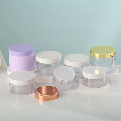 Custom Logo Wide Mouth 200ml PET Plastic Jar for Food and Candy Transparent Empty Customized Accepted Logo Food Grade