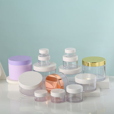 Custom Logo Wide Mouth 200ml PET Plastic Jar for Food and Candy Transparent Empty Customized Accepted Logo Food Grade